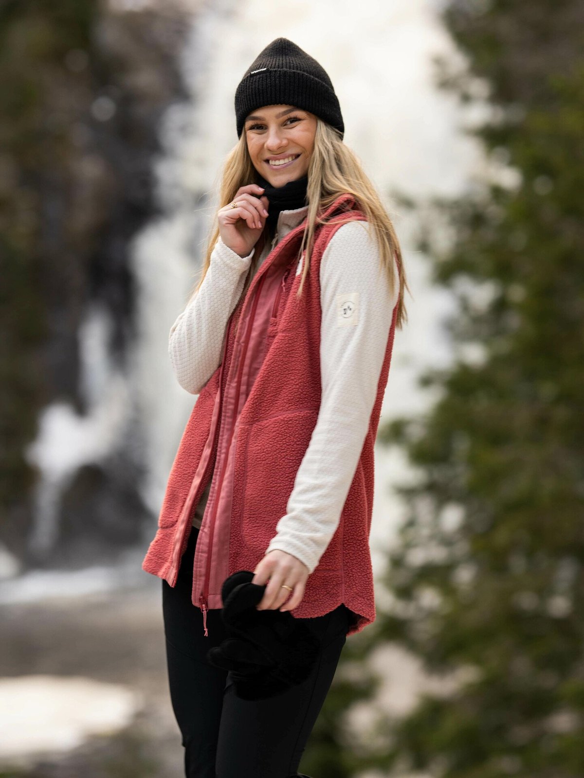 Kari Traa Sanne Fleece Vest Long Cedar