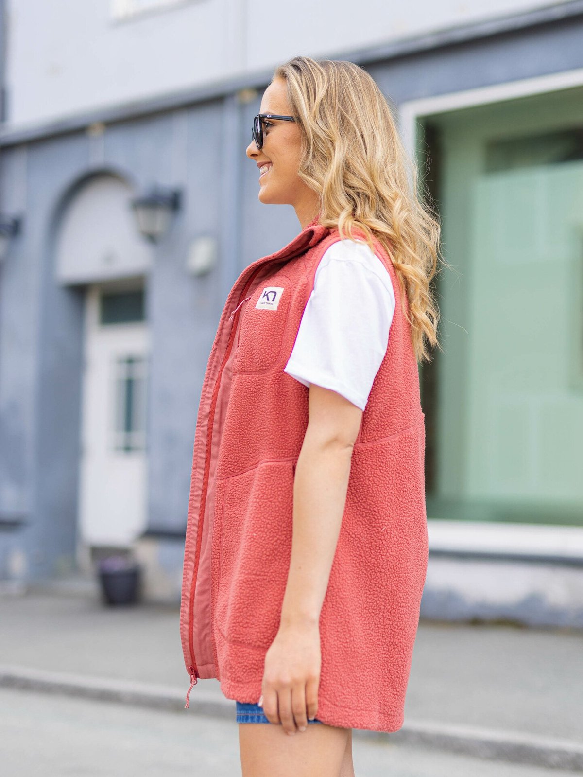 Kari Traa Sanne Fleece Vest Long Cedar