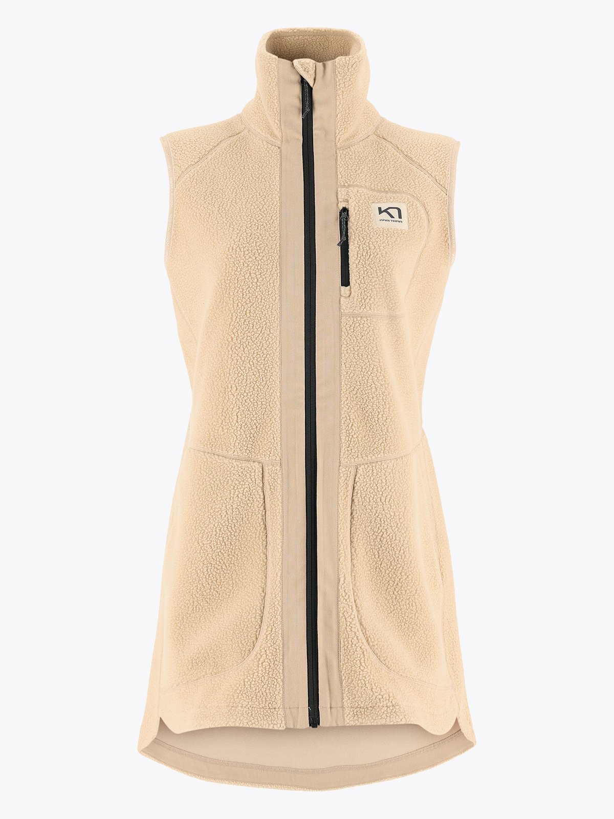 Kari Traa Sanne Fleece Vest Long Oat