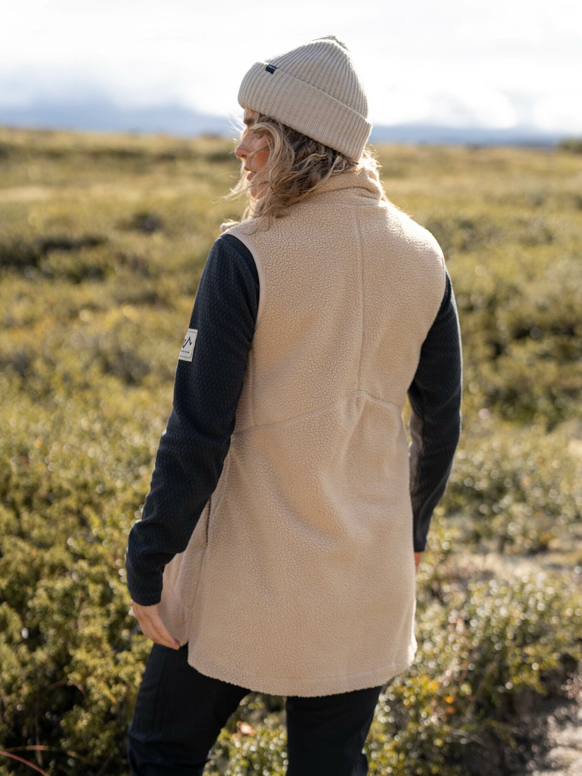 Kari Traa Sanne Fleece Vest Long Oat