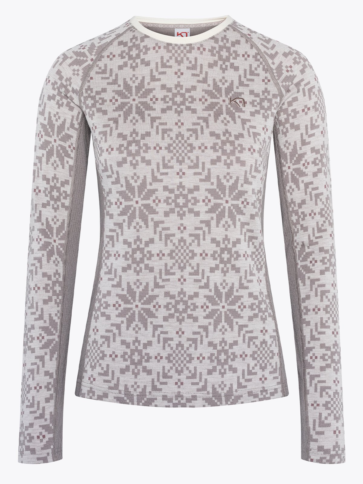 Kari Traa Edith Long Sleeve Light Grey