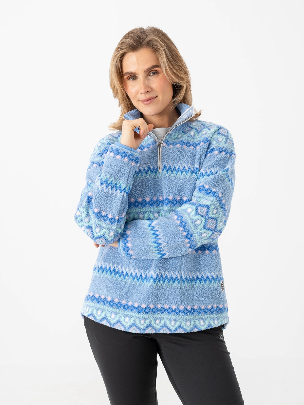 Kari Traa Ruthie Midlayer Half-Zip Iris