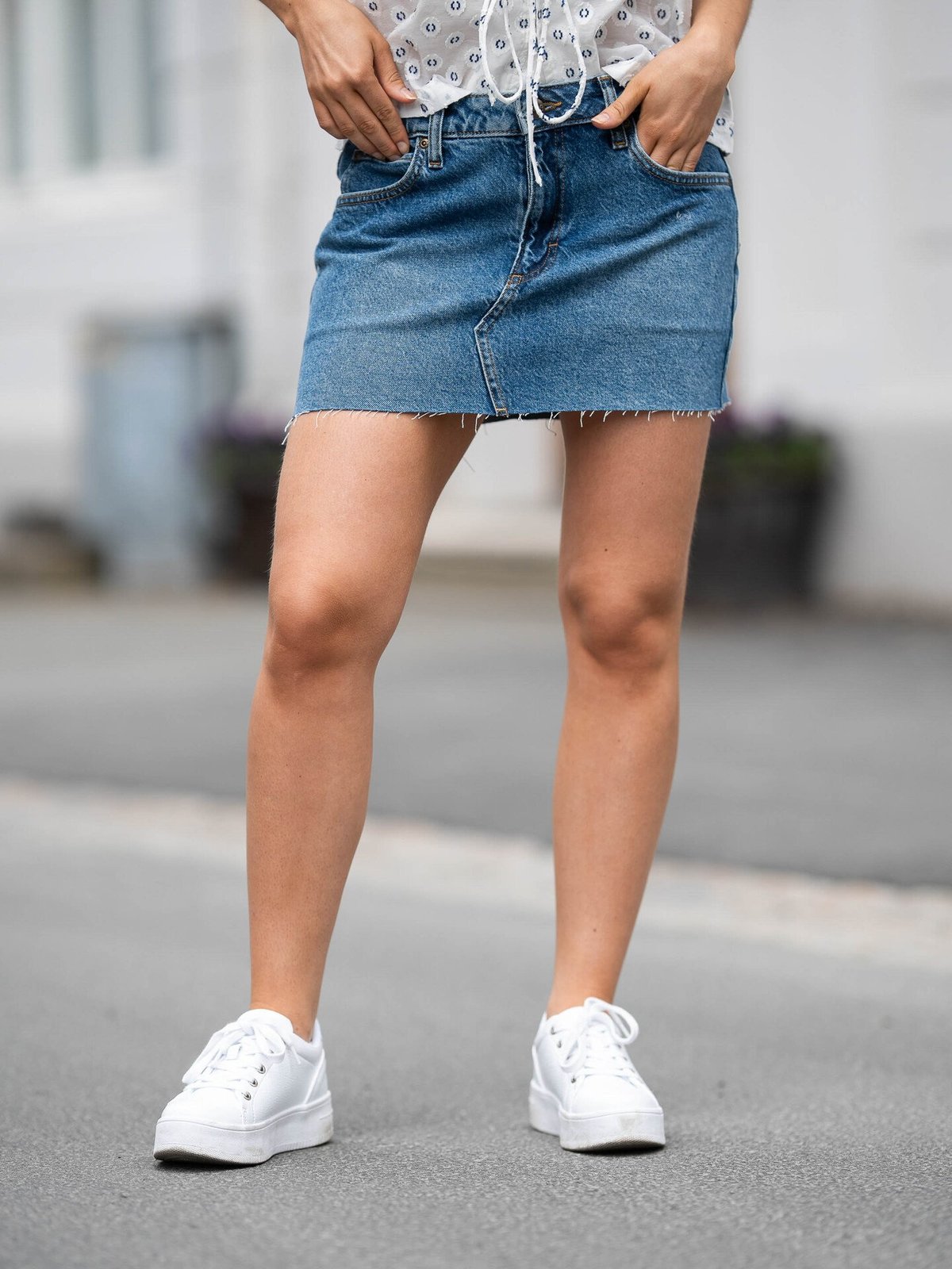 Lee Mini Skirt Facets Of Blue