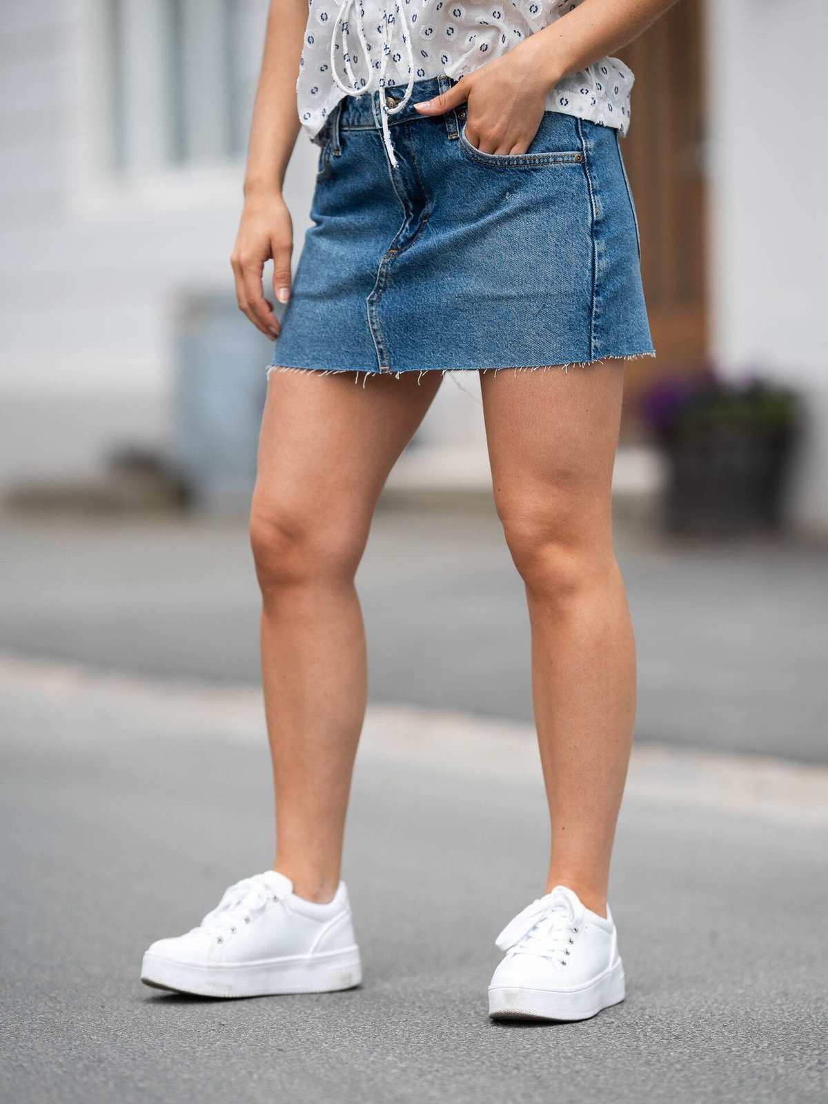 Lee Mini Skirt Facets Of Blue