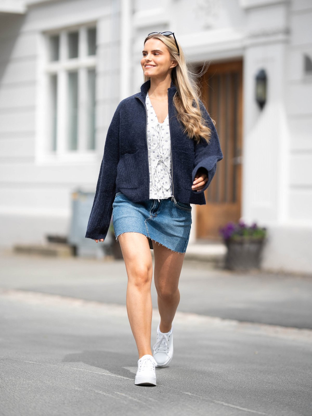 Lee Mini Skirt Facets Of Blue