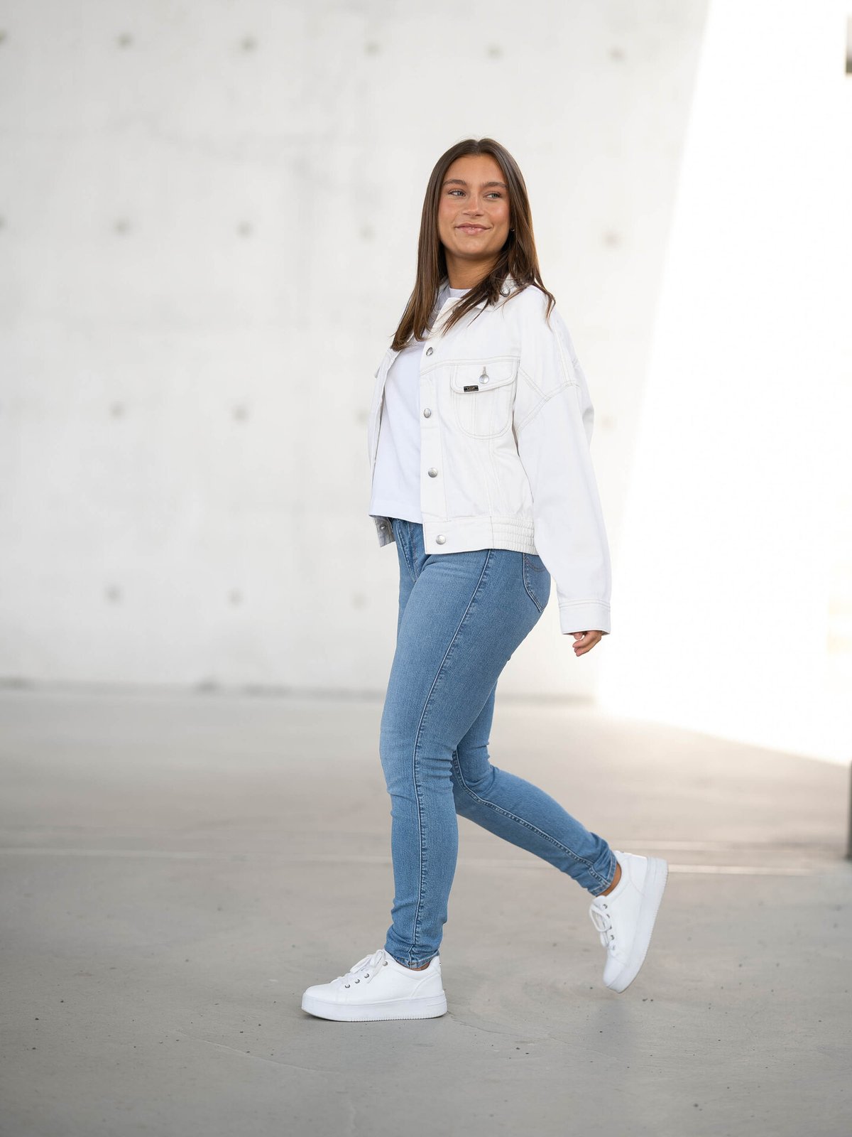 Lee Batwing Rider Jacket Cloud White