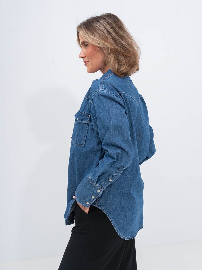 Lee Essential Western Shirt Ripe Berry
