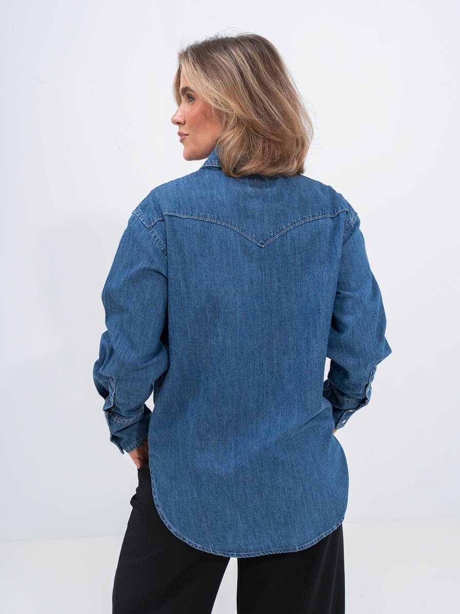 Lee Essential Western Shirt Ripe Berry