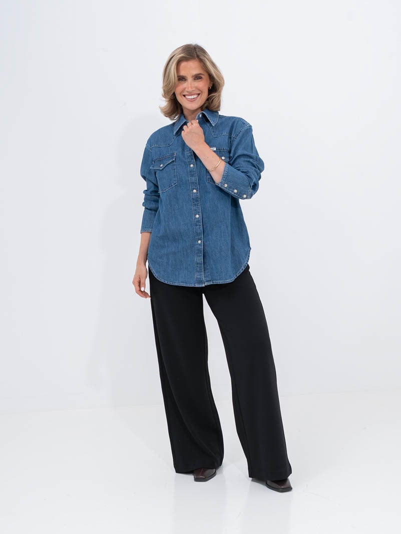 Lee Essential Western Shirt Ripe Berry