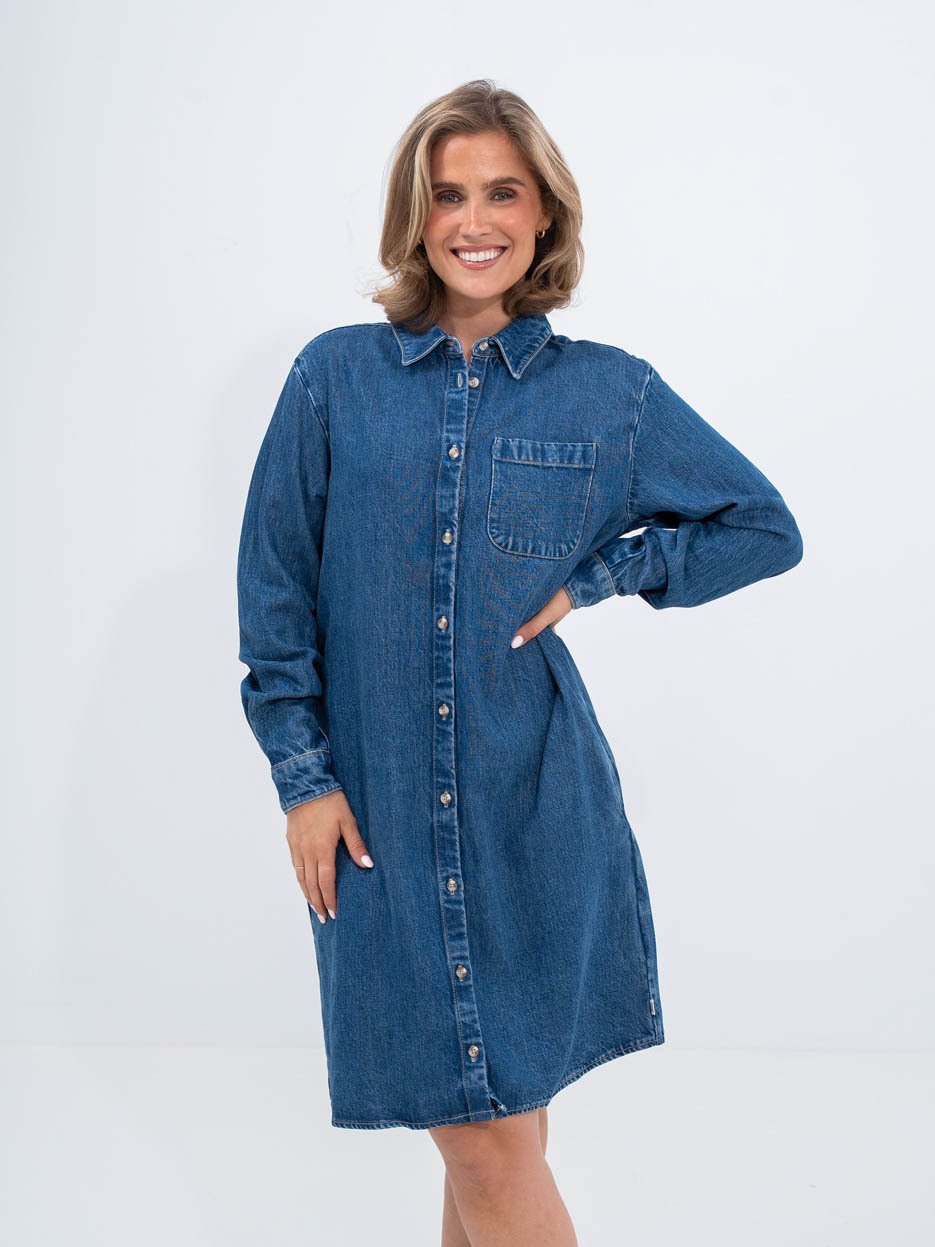 Lee Shirt Dress Coastal Sky