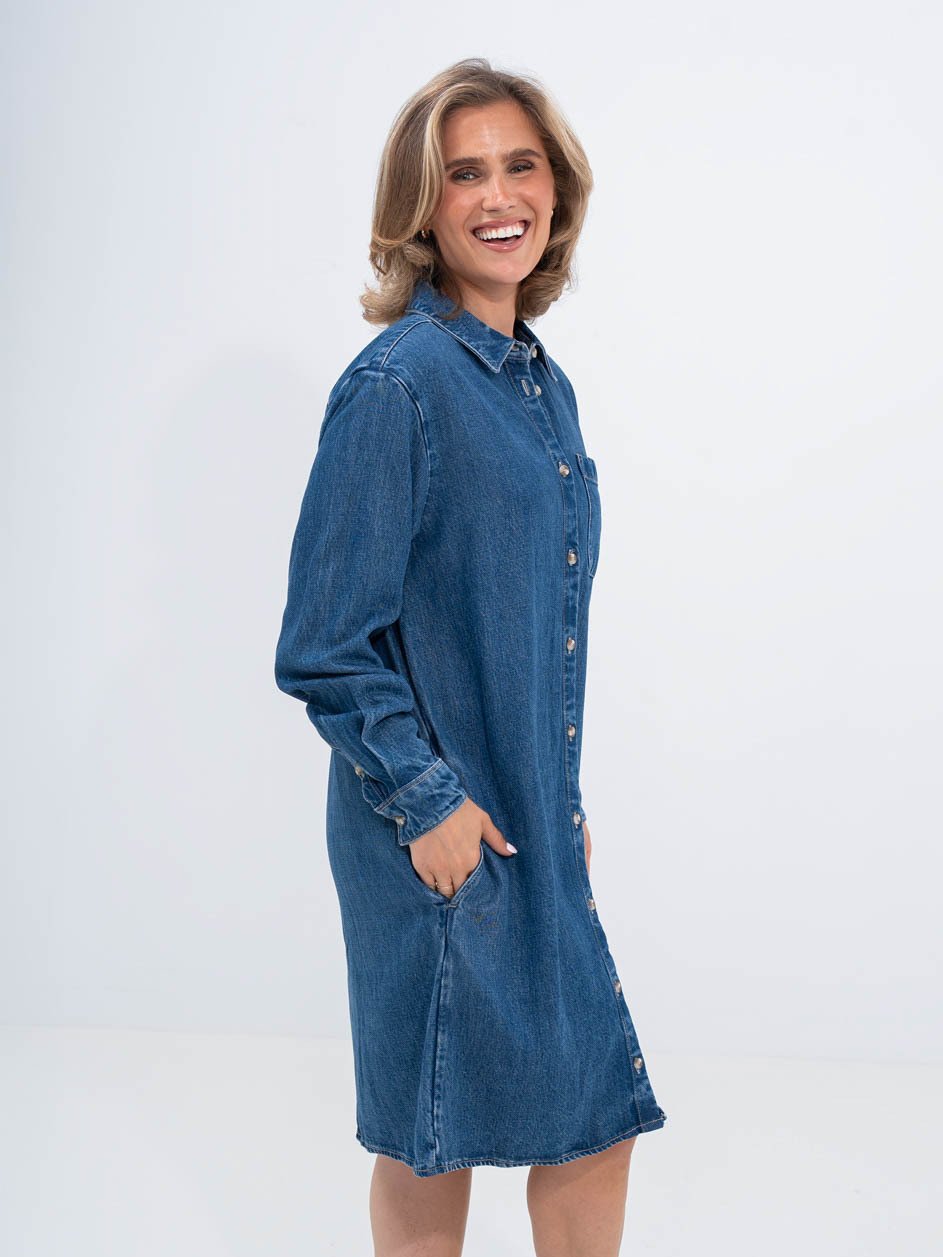 Lee Shirt Dress Coastal Sky