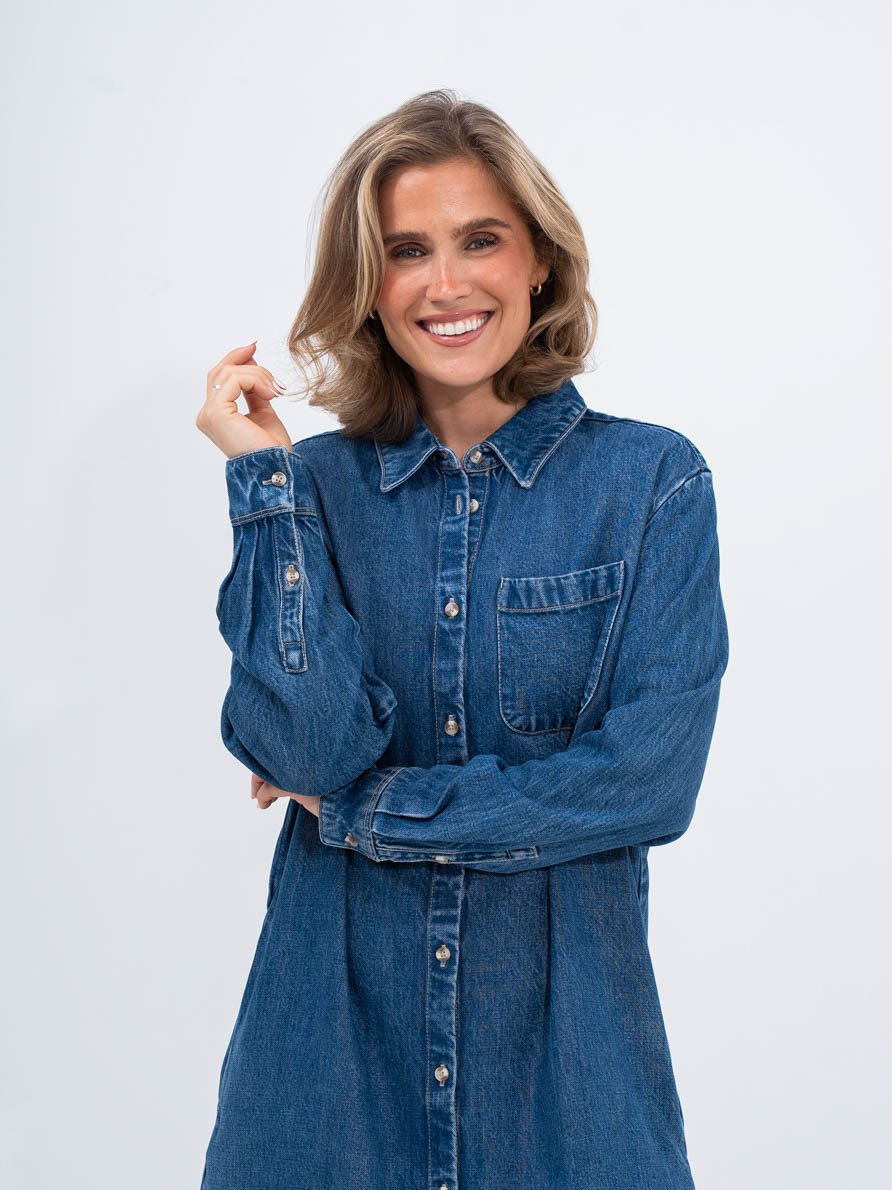 Lee Shirt Dress Coastal Sky