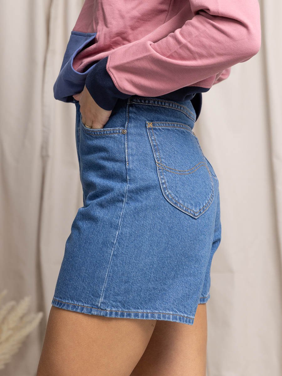 Lee Stella Shorts Stonewash Ava