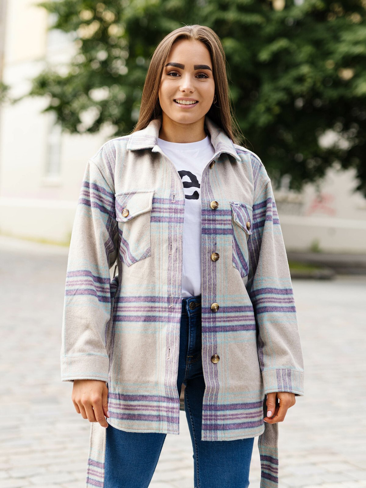 Lee Wool Overshirt Steel Green