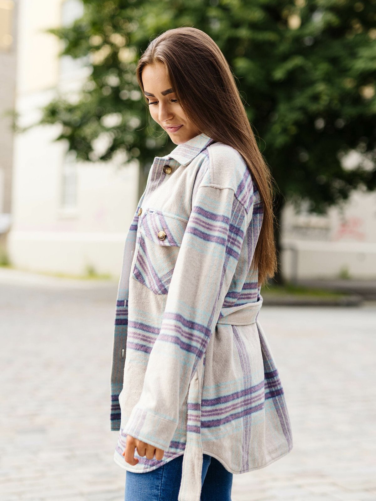 Lee Wool Overshirt Steel Green