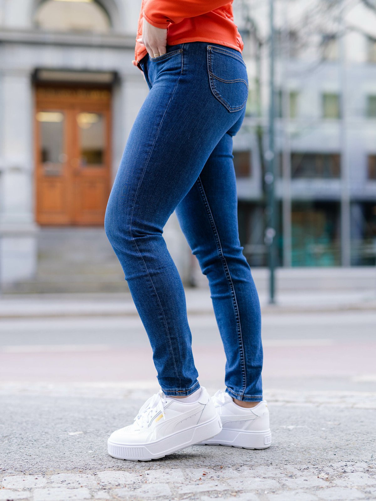 Lee Scarlett Skinny Mid Waist Dark Ulrich