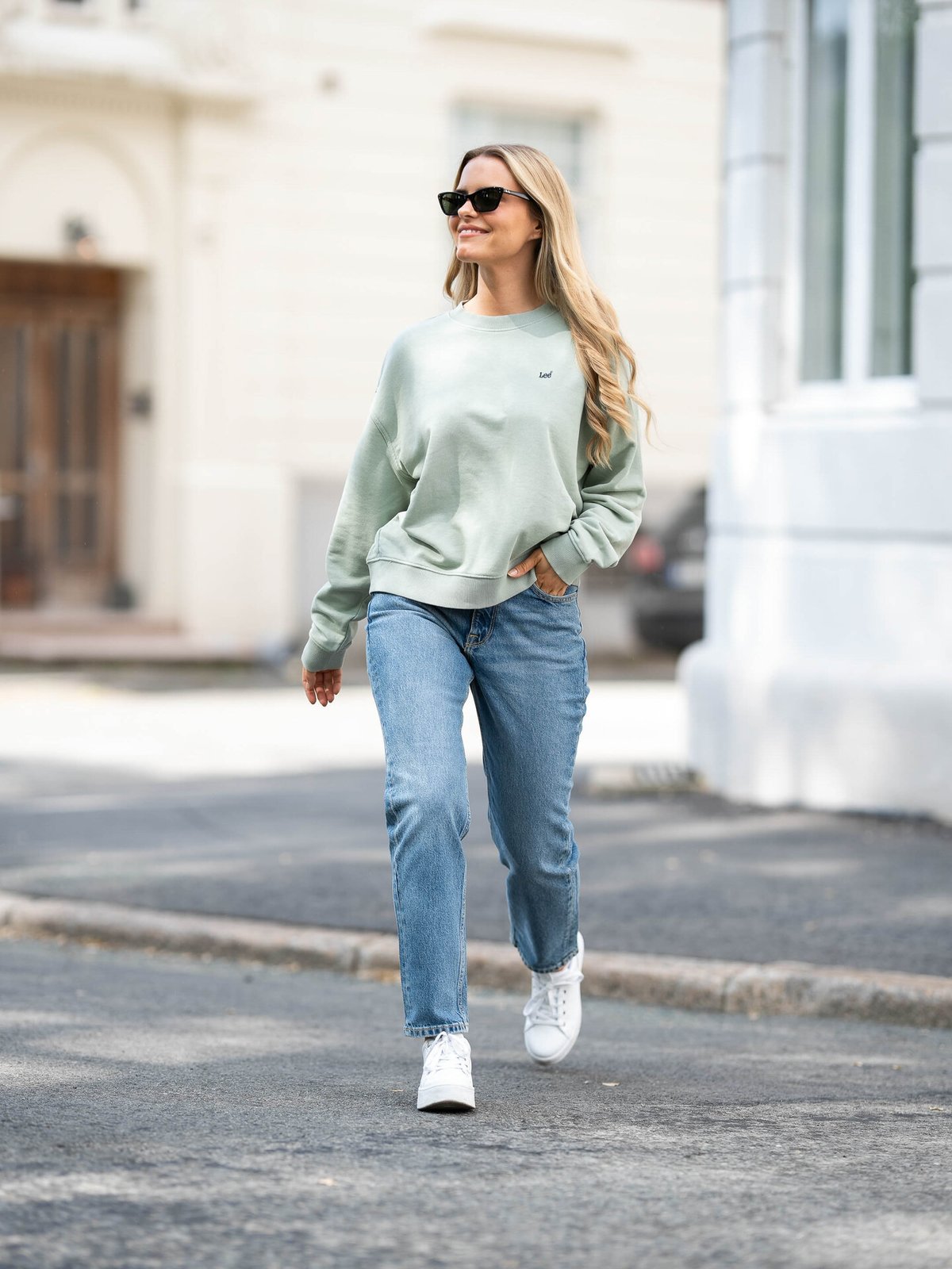 Lee Crew Sweater Grønn