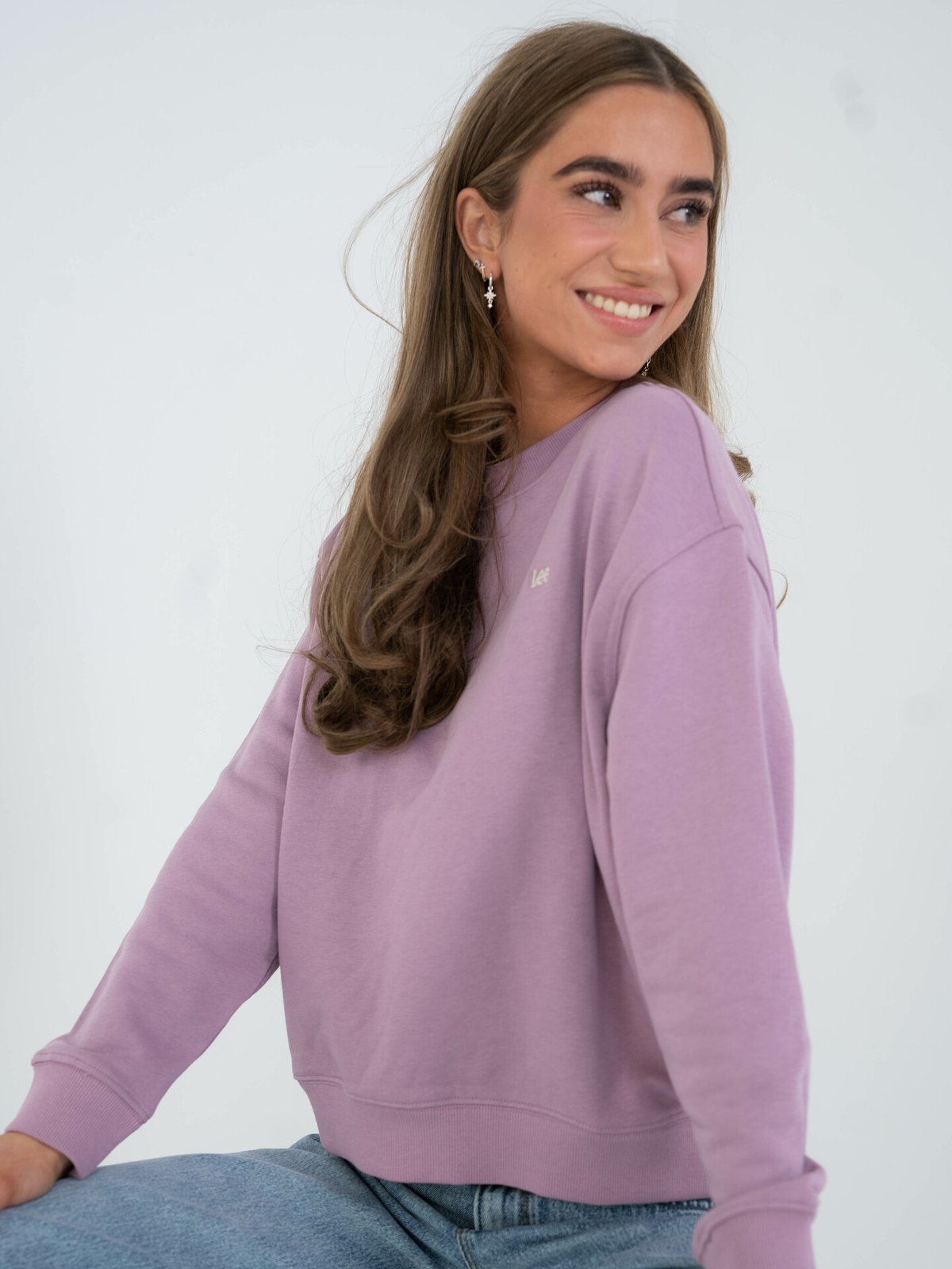Lee Crew Sweater Plum