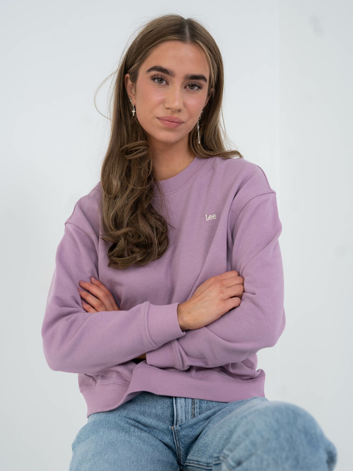 Lee Crew Sweater Plum