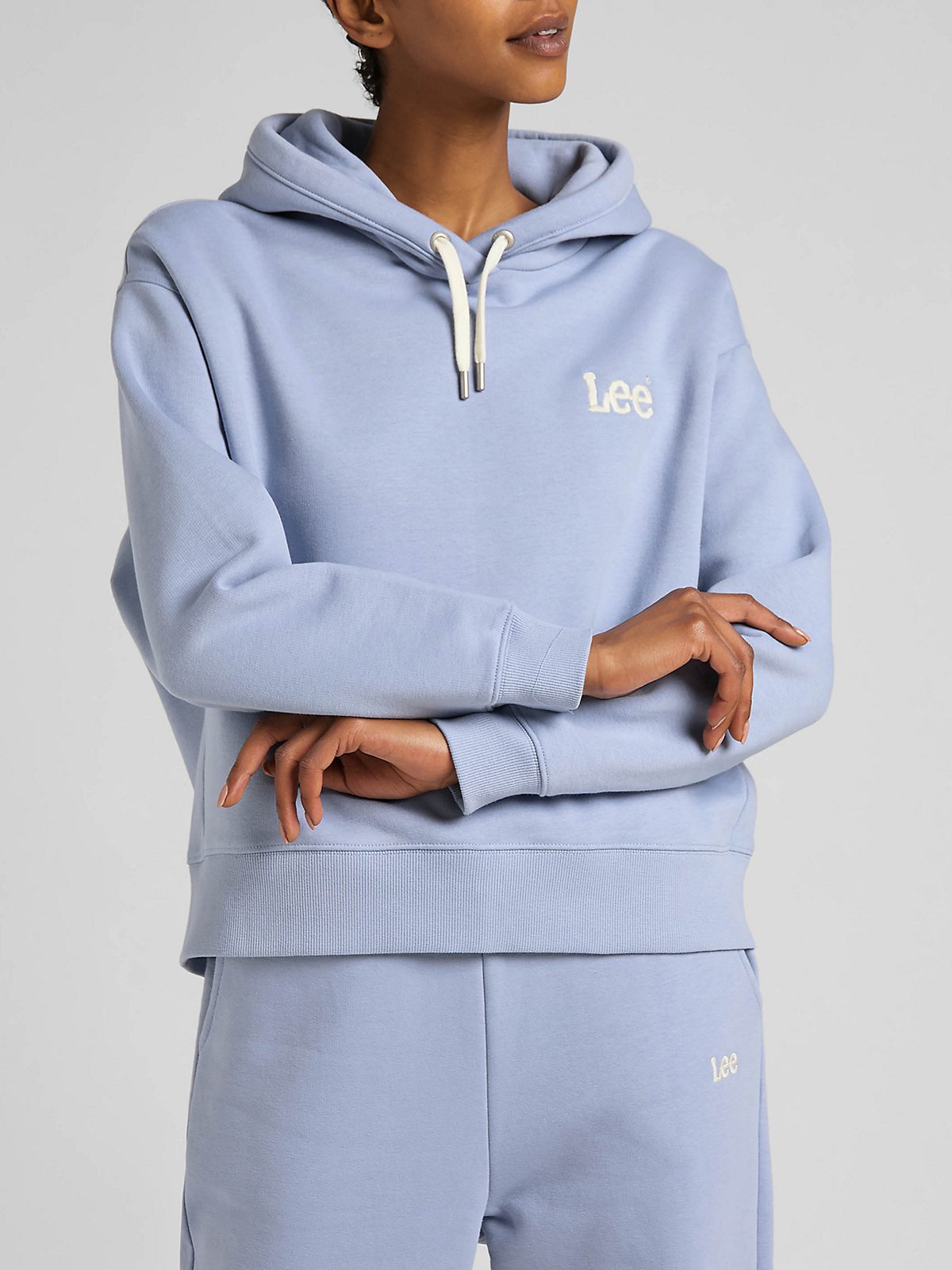 Lee Essential Hoodie Parry Blue