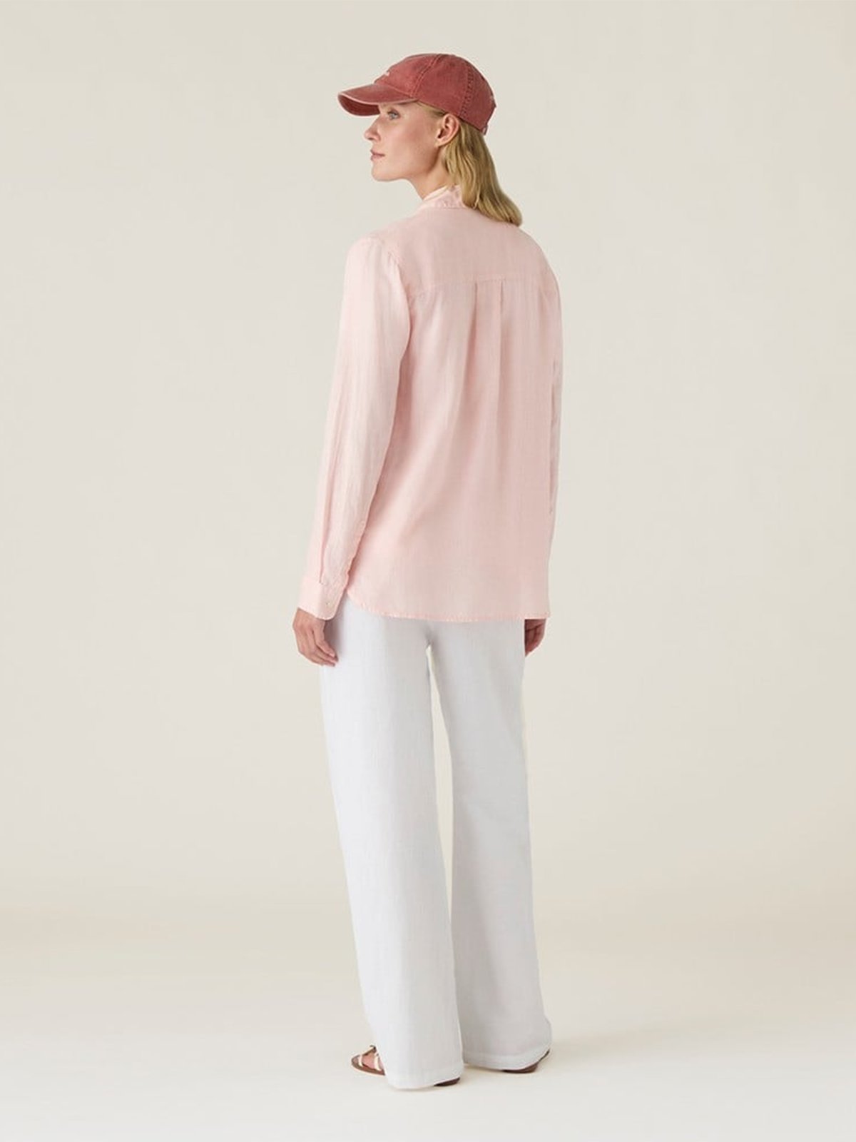 Lexington Classic Linen Shirt Light Pink