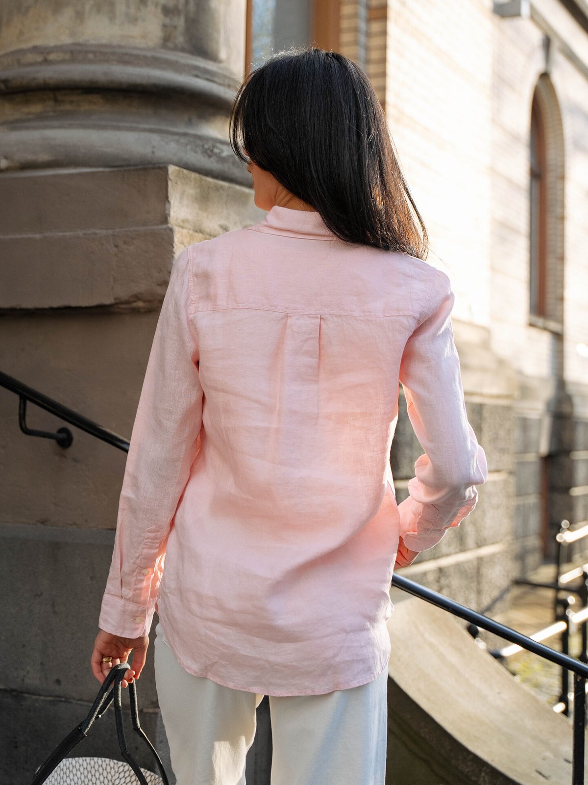 Lexington Classic Linen Shirt Light Pink