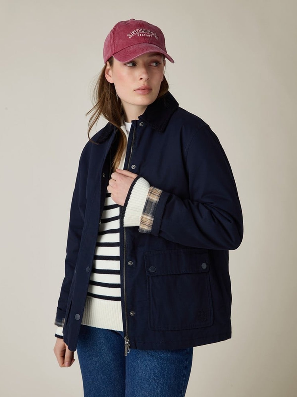 Lexington Cotton Country Jacket Blå