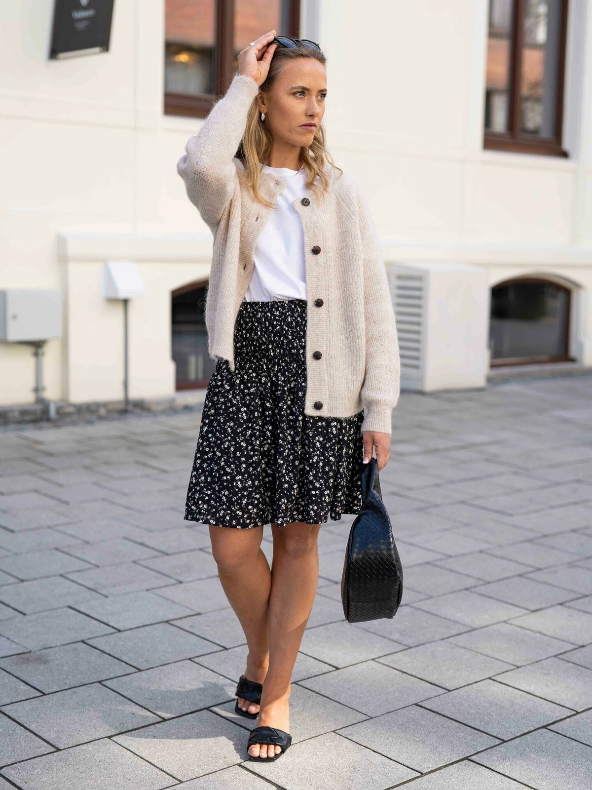 MSCH Copenhagen Oceanna Skirt All Over Print Black Flower - Get Inspired Exclusive Collection