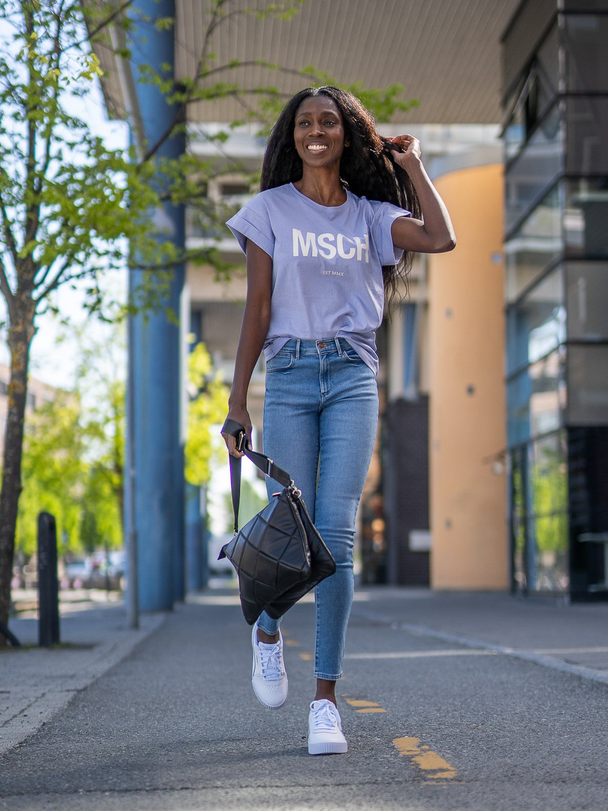 MSCH Copenhagen Alva MSCH Standard Tee Thistle D/Egret