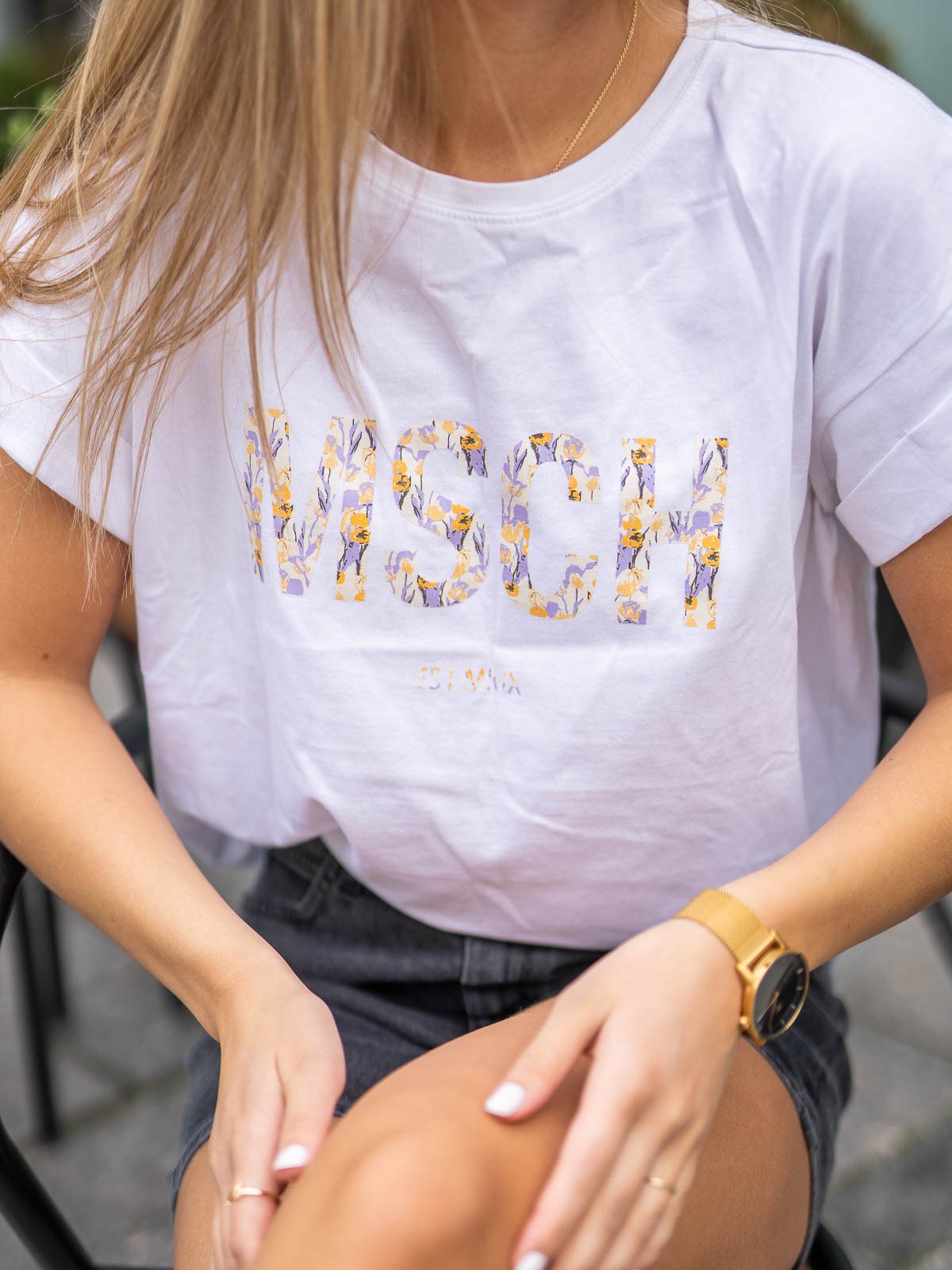 MSCH Copenhagen Alva MSCH Standard Tee White/Berin PRT