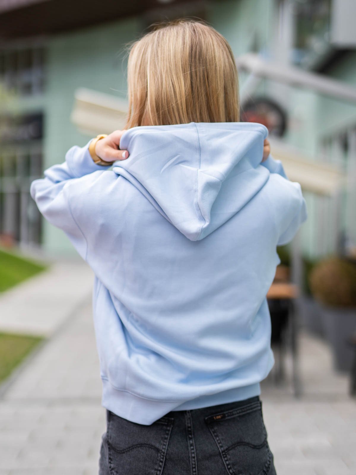 MSCH Copenhagen Ima Q Logo Hood Sweatshirt Kentucky Blue