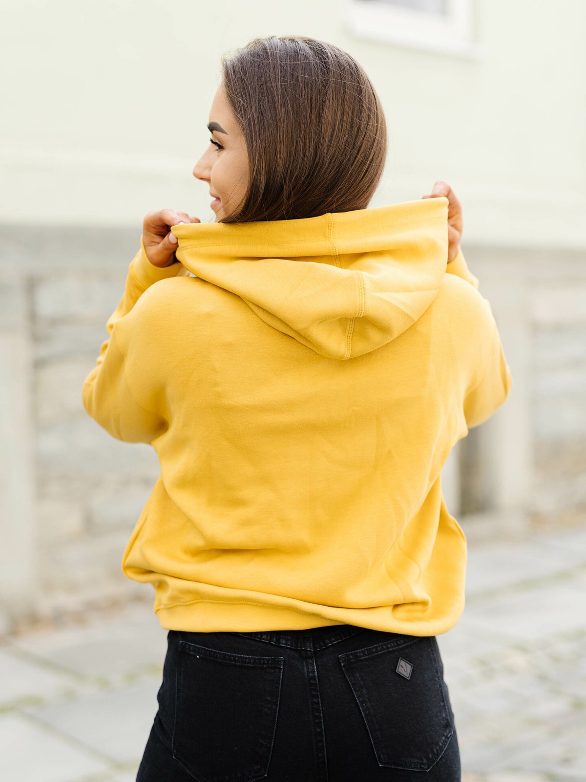 MSCH Copenhagen Ima Q Logo Hood Sweatshirt Narcissus
