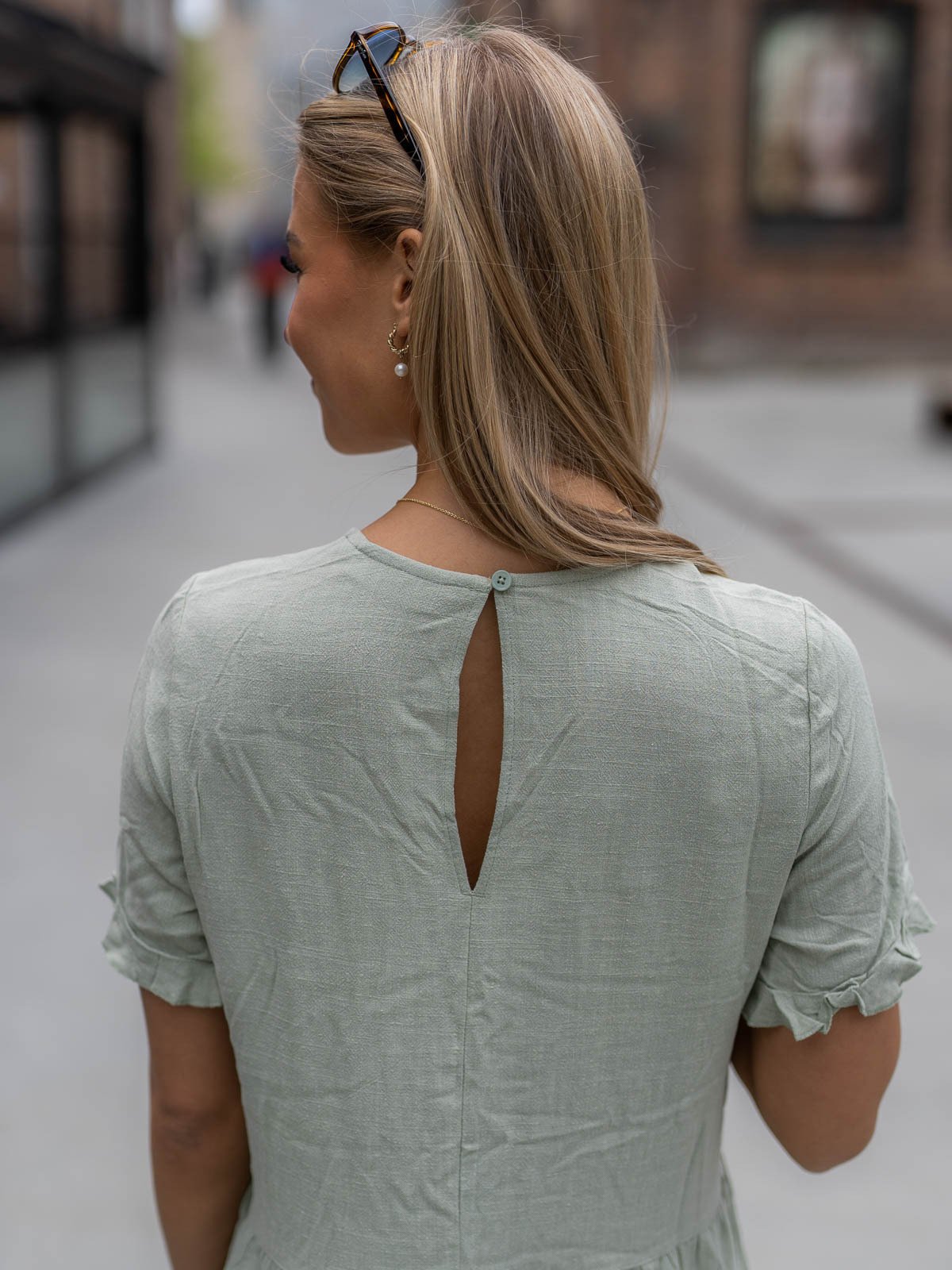 MSCH Copenhagen Mariet Short Sleeve Dress Desert Sage