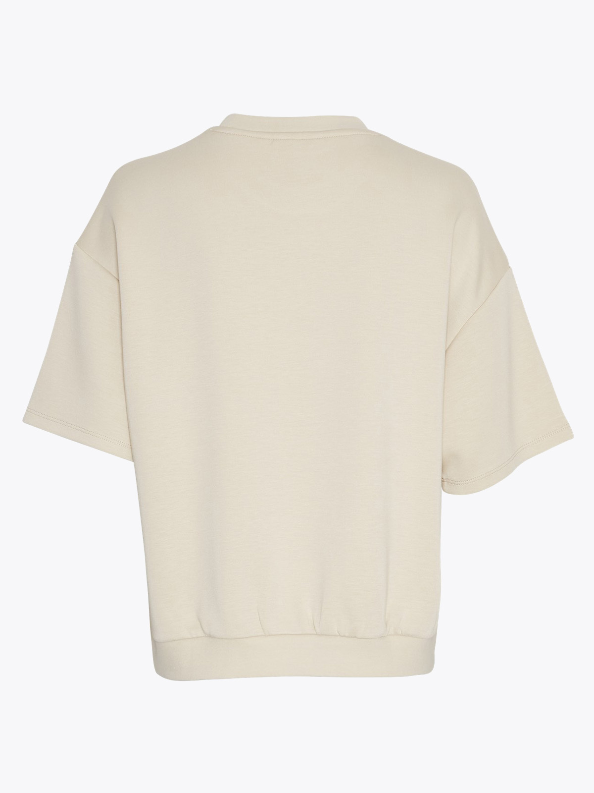 MSCH Copenhagen Isora Ima Q Short Sleeve Sweatshirt Oyster Gray