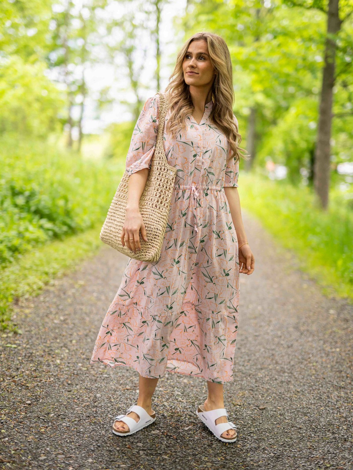 MSCH Copenhagen Tanya Lyvia 2/4 Dress Orchid Ice Flwr