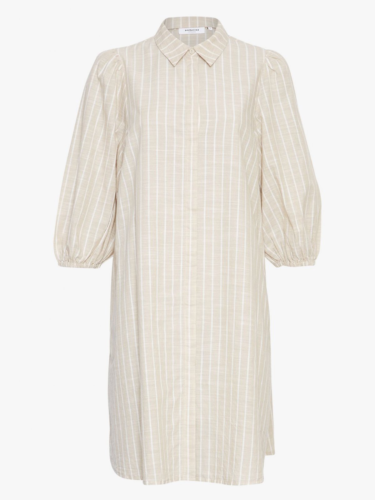 MSCH Copenhagen Annabeth 3/4 Shirt Dress Fossil STP