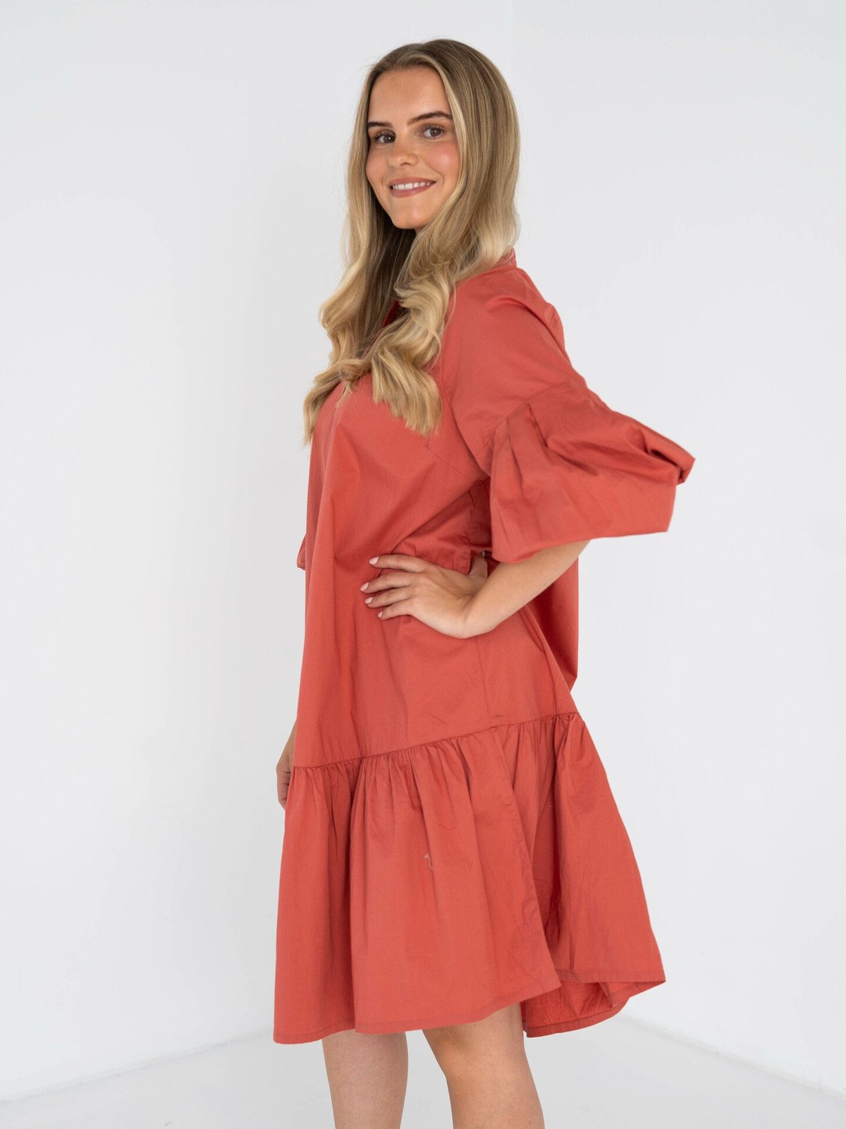 MSCH Copenhagen Lynella Cenilla 3/4 Dress Dusty Cedar