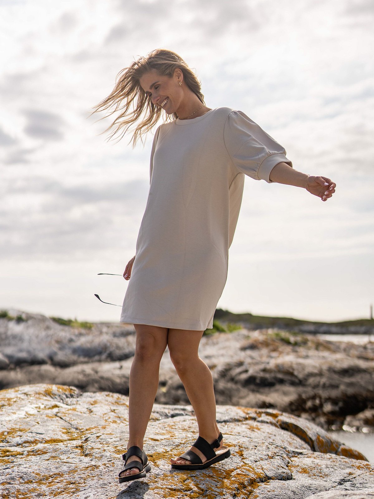 MSCH Copenhagen Petine Ima Q 2/4 Dress Oatmeal