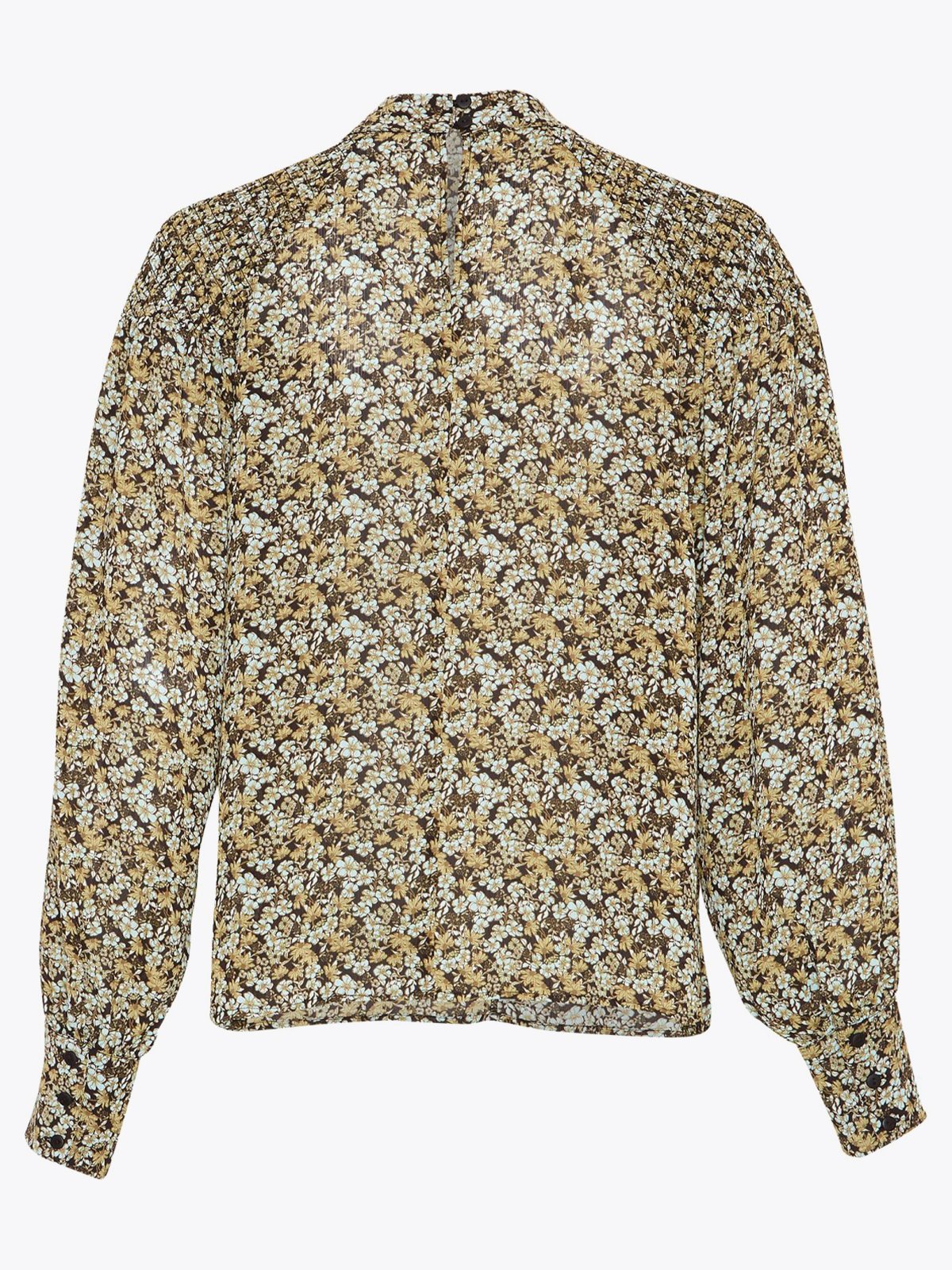 MSCH Copenhagen Jamela Rikkelie Topp All Over Print S Blue Flower