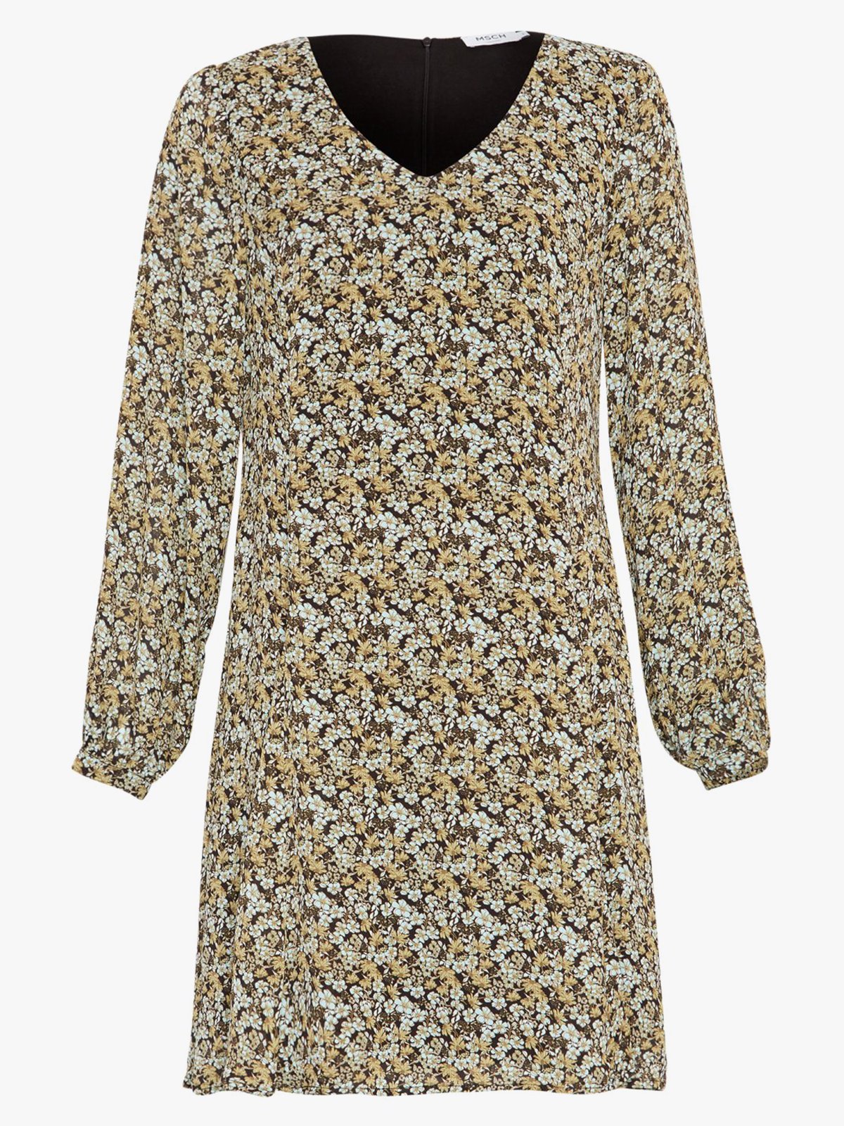 MSCH Copenhagen Jamela Rikkelie Dress All Over Print S Blue Flower