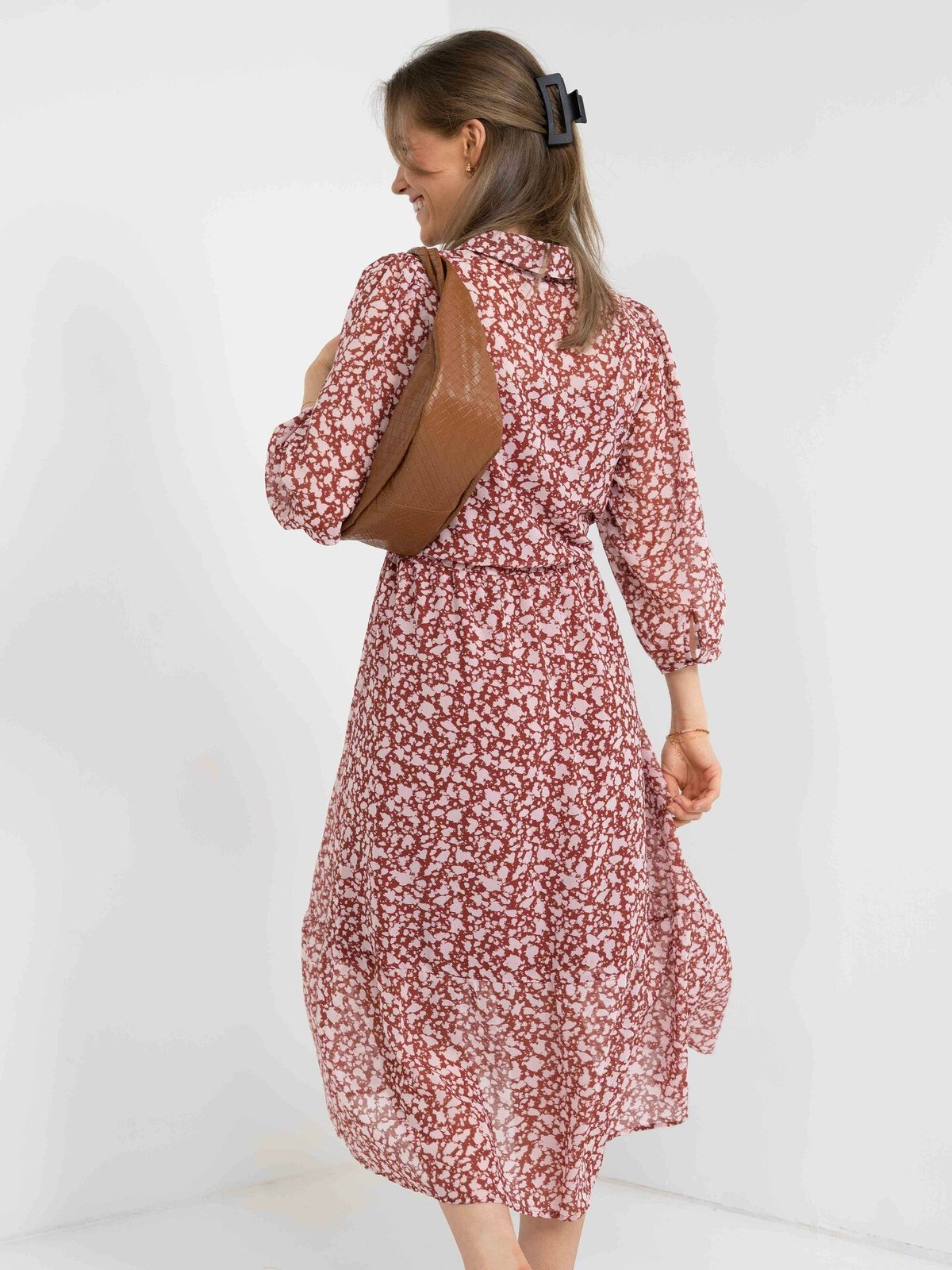 MSCH Copenhagen Marlea Kabrina 3/4 Dress AOP Cowhide Dot