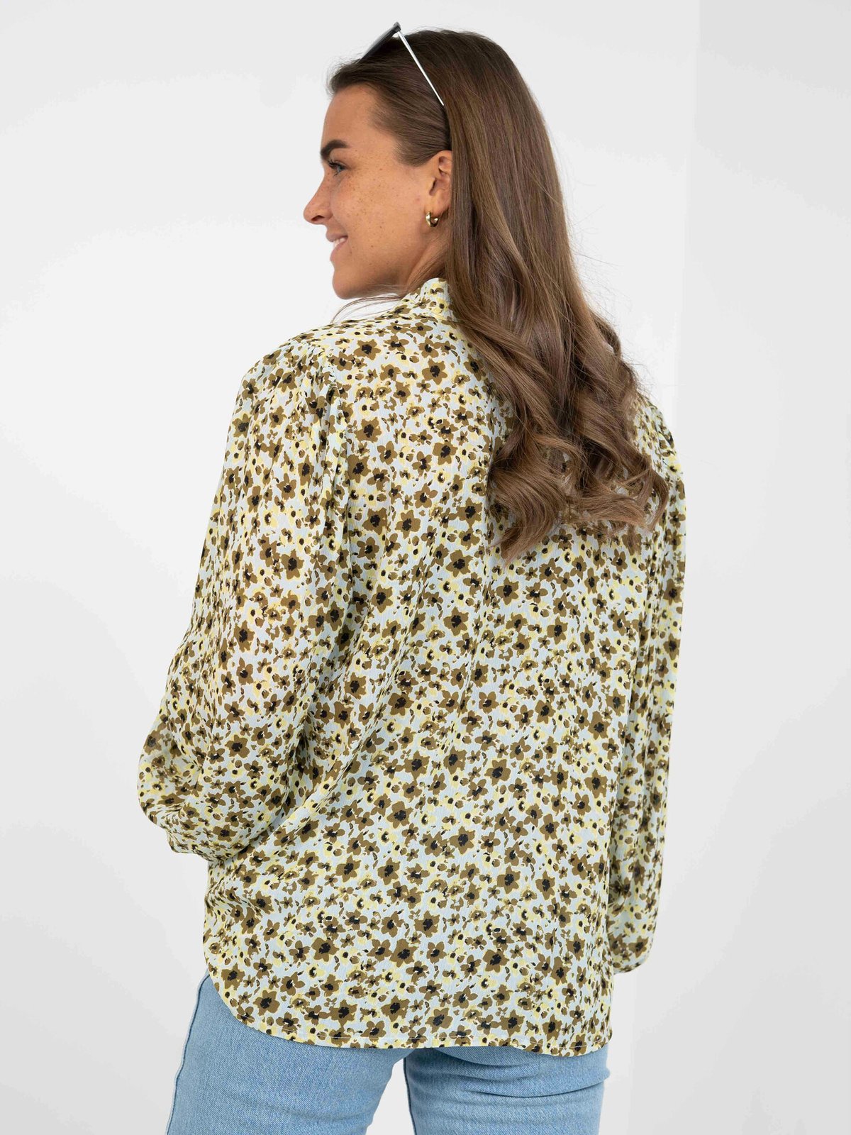 MSCH Copenhagen Adalia Rikkelie Top AOP F Green Flower