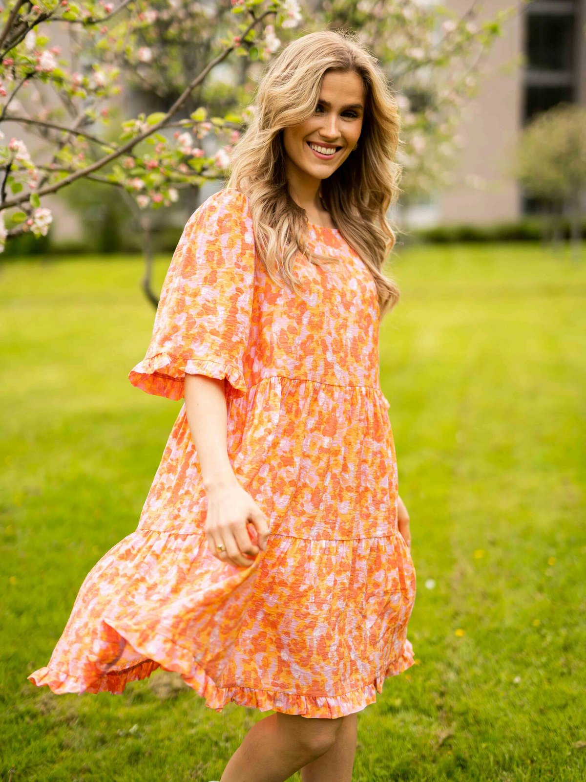 MSCH Copenhagen Taila 2/4 Dress Emberglow Flwr