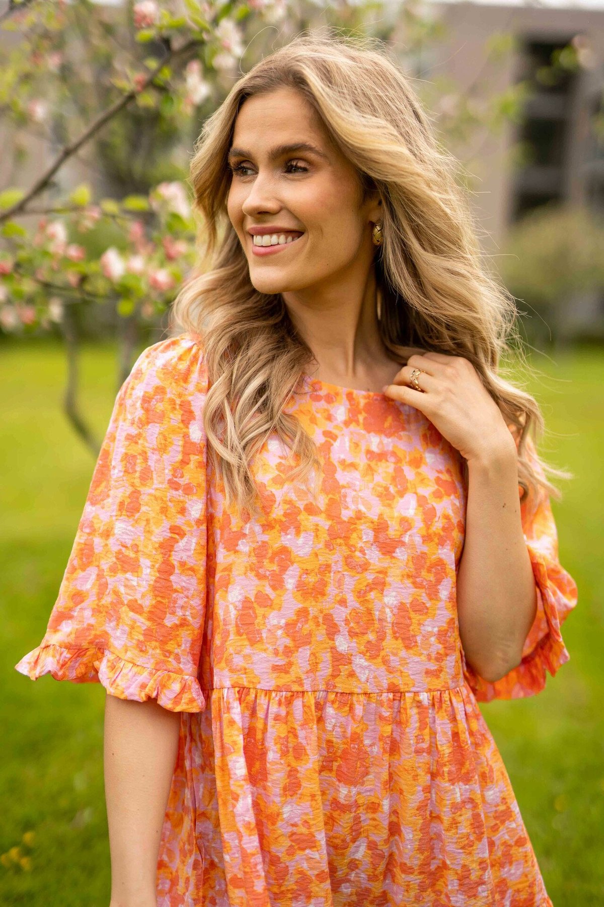 MSCH Copenhagen Taila 2/4 Dress Emberglow Flwr