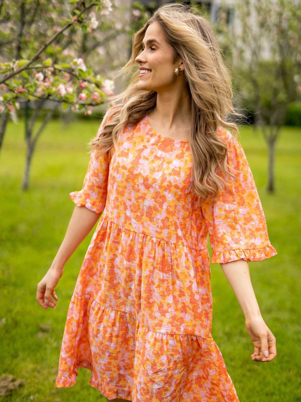 MSCH Copenhagen Taila 2/4 Dress Emberglow Flwr