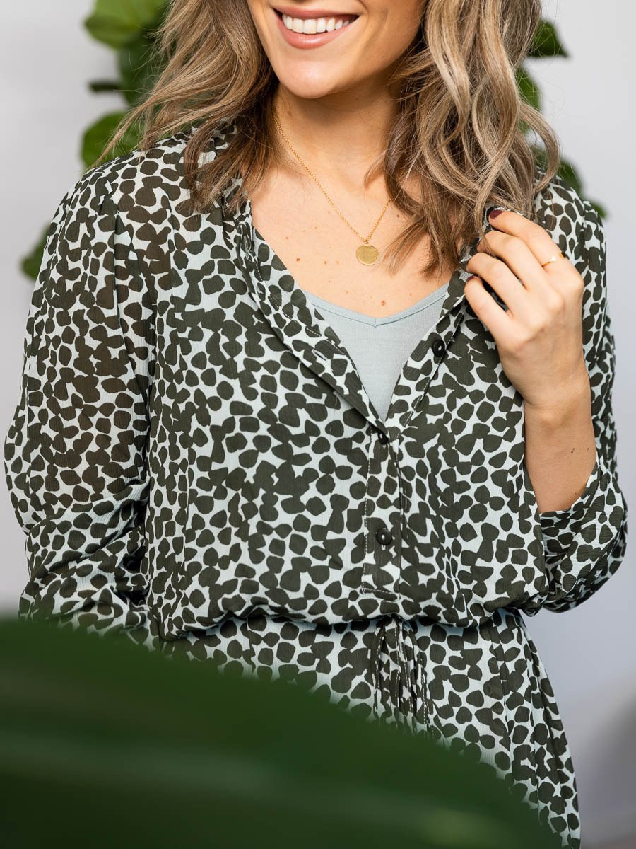 MSCH Copenhagen Eldana Rikkelie Dress AOP Rosin Dot