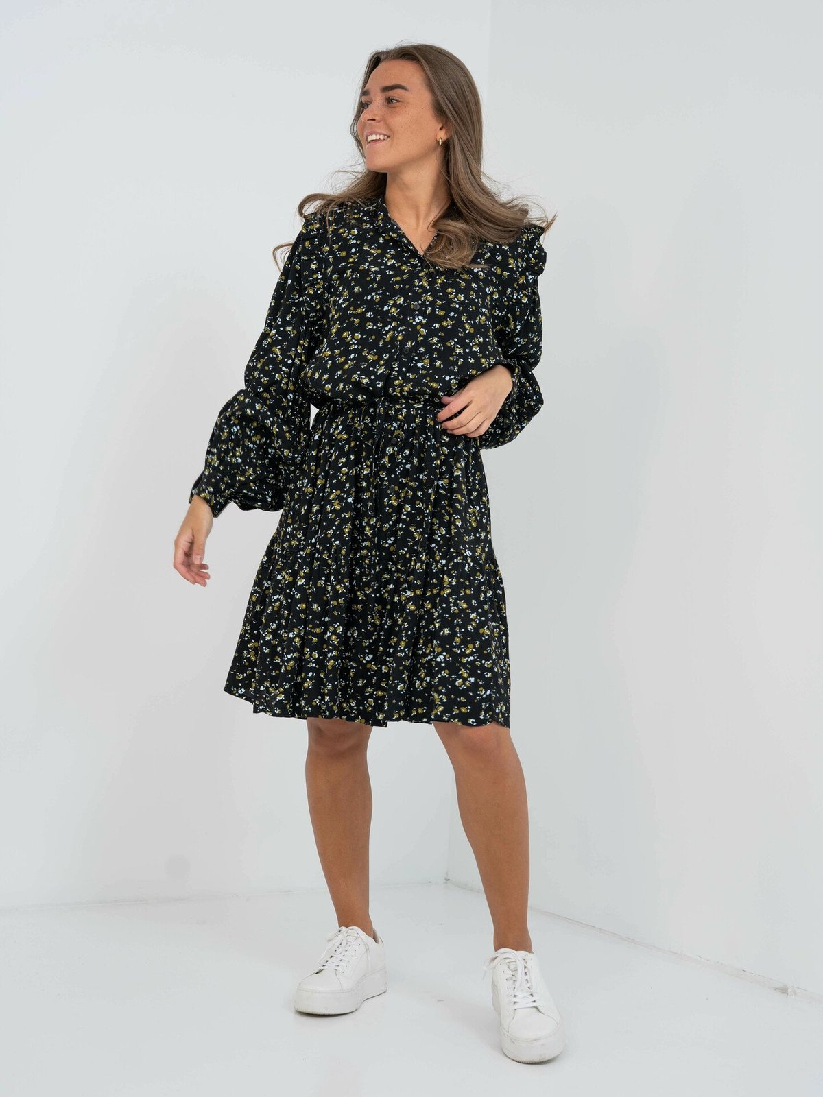 MSCH Copenhagen Bellaris Jalina Dress AOP Black Flower