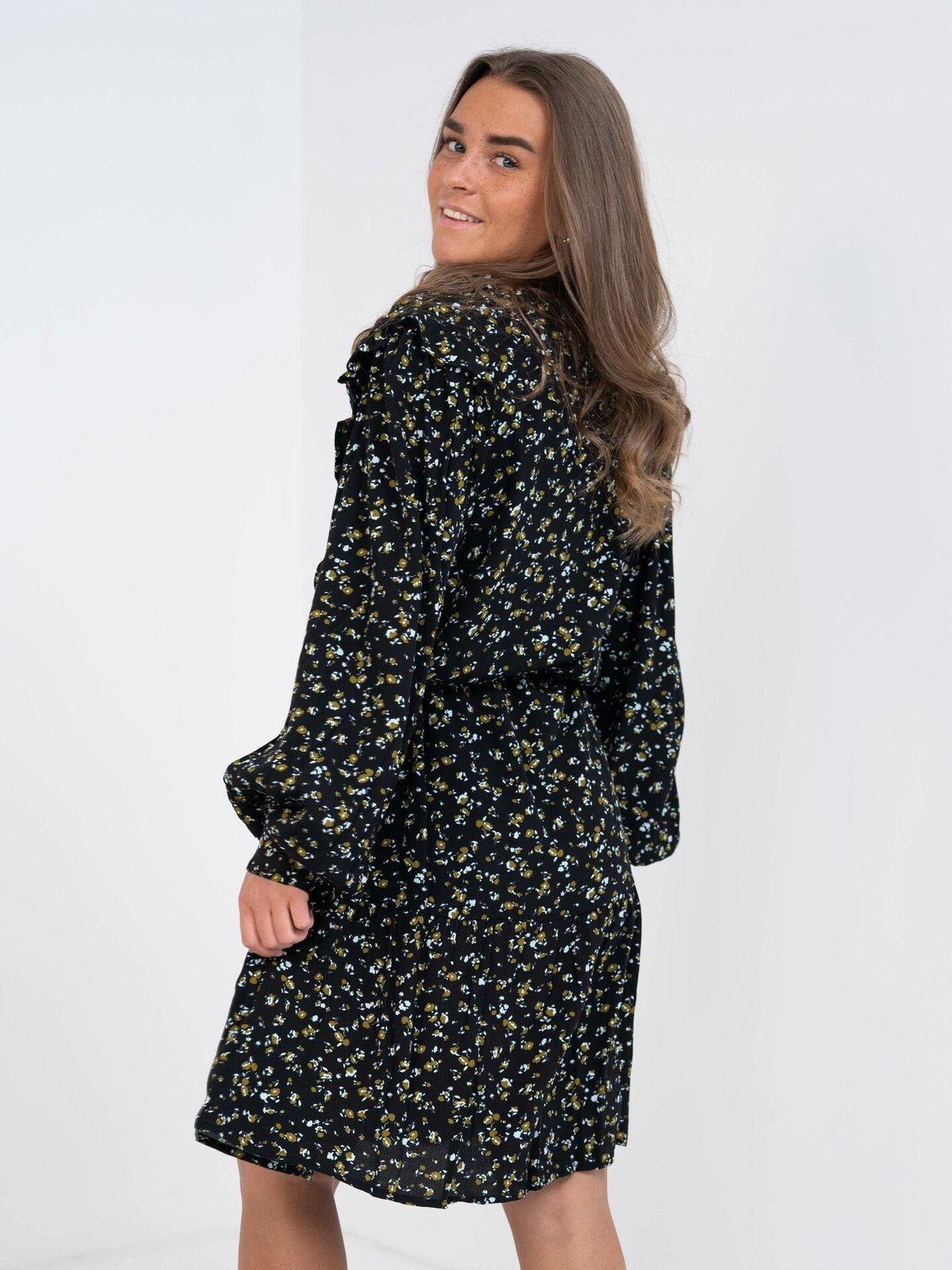 MSCH Copenhagen Bellaris Jalina Dress AOP Black Flower