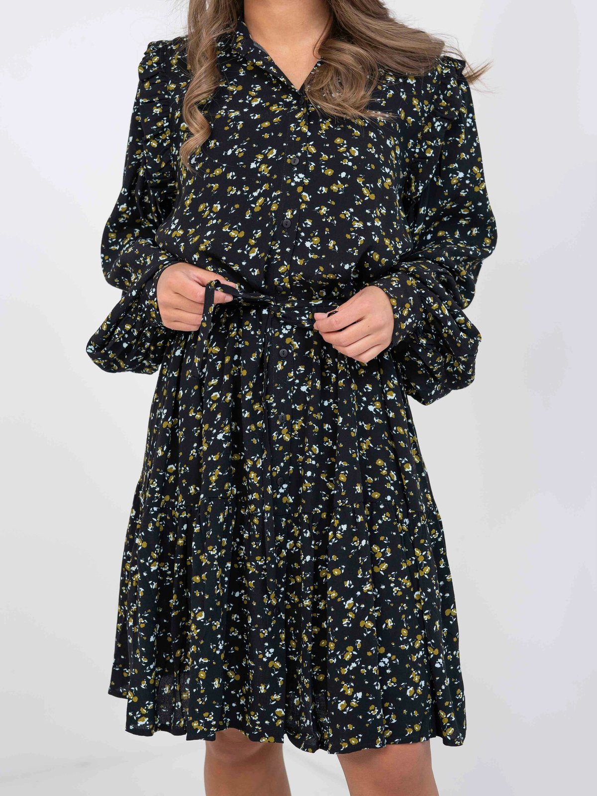 MSCH Copenhagen Bellaris Jalina Dress AOP Black Flower