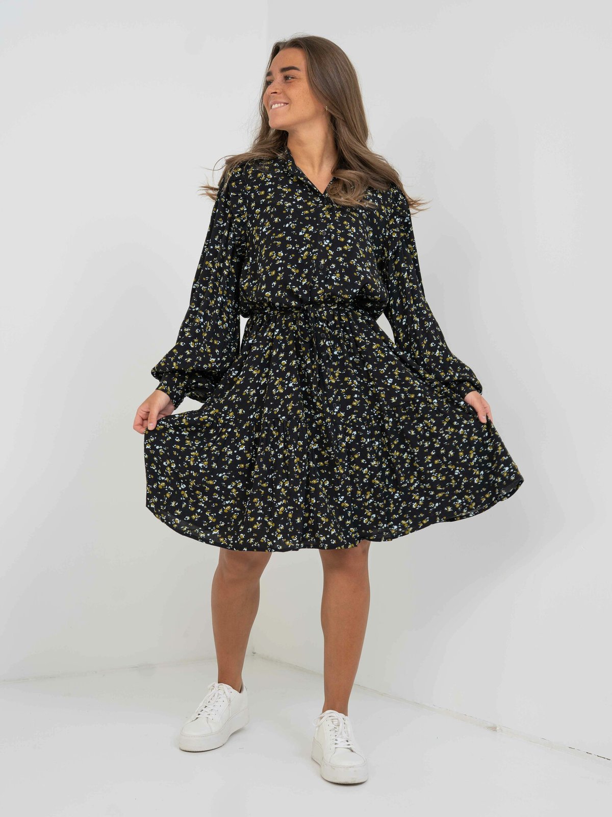 MSCH Copenhagen Bellaris Jalina Dress AOP Black Flower